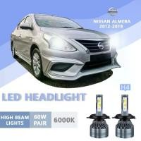 ราคา หลอดไฟ LED, 2 ชิ้น, สำหรับ Nissan ALMERA-2012-2019, H4, สว่างมาก, ไฟสูง/ต่ำ, ไฟหน้า, สีขาว, เหมาะสำหรับหลอดไฟหน้า (1731244935697695857)