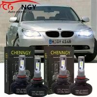 ราคา หลอดไฟ LED ไฟหน้า สำหรับ BMW 5 Series (E60) ปี 2005-2009 (ไฟหน้า) ลำแสงสูงต่ำ 12-24V สีขาว 6000K 2 คู่ (1731356986761970952)