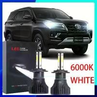 ราคา ไฟหน้า, สำหรับ Toyota Fortuner 2016-2021, ไฟหน้า LED, 2017 2018 2019 2020, หลอดไฟ 6000K, ชุดเปลี่ยน Halogen (1731288746366698760)