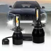 ราคา หลอดไฟ LED, H4, 2 ชิ้น, ไฟหน้า LED, H1, H7, H8, H11, HB3, HB4, ไฟ LED 60W, แฟลช 4 สี, โคมไฟอัตโนมัติ, รถยนต์, ไฟหน้า LED, 12V และ 24V (1731507128306075037)