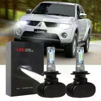 ราคา หลอดไฟ LED ไฟหน้า, สำหรับ Mitsubishi L200 Strada ENDEAVOR 2000-2006, สีขาว 6000K, แทนที่ฮาโลเจน, หลอดไฟคู่ (1731424094249256200)