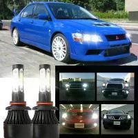 ราคา ชุดไฟหน้า LED สีขาว 2 ชิ้น 6000K X7 4SIDE หลอดไฟ NW สำหรับ Mitsubishi LANCER (V)II 2008-2023 (ไฟหน้า) อุปกรณ์เสริม (1731202793555135436)