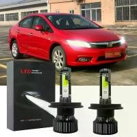 ราคา หลอดไฟ LED ไฟหน้า, สีขาว 6000K, สำหรับ Honda CIvic (FB) 9thGen 2011-2016, 2 ชิ้น, อุปกรณ์เสริม CG CJW (1731203539644812212)