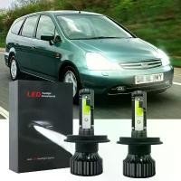 ราคา หลอดไฟ LED, สีขาว 6000K, สำหรับ Honda Stream 1st Gen, ปี 2000-2006, 2 ชิ้น, ไฟหน้า, อุปกรณ์เสริม CG CJW (1731203424619432884)