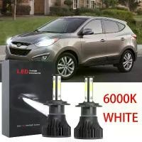ราคา ชุดแปลงไฟหน้า LED, 2 ชิ้น/เซ็ต, หลอดไฟ H1 สีขาวสว่าง H4, 6000K, สำหรับ Hyundai Tucson LM Pre-facelift (2009-2015), อุปกรณ์เสริม (1731203433144355788)