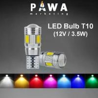 ราคา หลอดไฟ LED T10, Pawa, 12V, 3.5W, เหมาะสำหรับรถยนต์และรถจักรยานยนต์, หลอด LED อัลลอยด์, หลอดไฟกว้าง, ไฟท้ายรถ, 1 ชิ้น, W5W 6smd, 5630 (1731638656519144745)