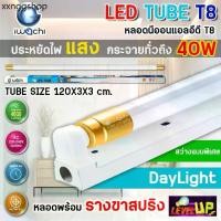 ราคา ชุดเซ็ทหลอดไฟนีออนพร้อมรางขาสปริง LED T8 40W ขั้วสีทอง หลอดไฟ led แบบยาว ชุดหลอดไฟ LED พร้อมราง T8 40 วัตต์ แสงสีขาว (1731440913672472306)