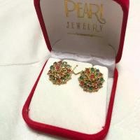 ราคา ต่างหู ออเจ้า พลอยสีนพเก้า งานอยุธยา ขนาด 1.5 ซม. (1729745791731271758)