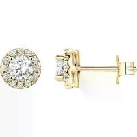ราคา ต่างหู Halo, PAVOI, ชุบทอง 14K, เงินสเตอร์ลิง, รูปตัวตั้ง, เพชรเทียมทรงกลมสดใส, มีสีโรสโกลด์, แพลตตินั่มและสีเหลืองทอง, เซอร์โคเนียคุณภาพสูง (1732319352932633106)