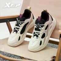 ราคา รองเท้าผ้าใบผู้หญิง XTEP Liekong2.0 รองเท้าส้นแบน แฟชั่น สีตัดกัน สไตล์วินเทจ (1732108583607830840)