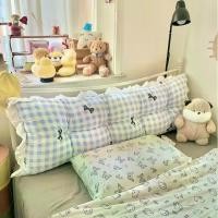 ราคา เตียงข้างเตียง เบาะนุ่ม กระเป๋าหลังขนาดใหญ่ เตียงคู่ ถอดซักได้ หมอนสองด้าน เรียบง่าย เหมาะสำหรับเตียงและอาหารเช้า สไตล์เจ้าหญิง อินเทอร์เน็ต คนดัง สไตล์เกาหลี ขนาดใหญ่ หมอน หัว เ (1731369094050776184)