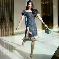 ราคา Plus size มินิเดรสยีนส์ดำเเต่งโบว์งานป้ายสาวอวบ เสื้อผ้าแฟชั่นผู้หญิงอ้วน luxury รุ่น ด.เบเบ้ (W98) Dress กระโปรง (1729774740255050252)
