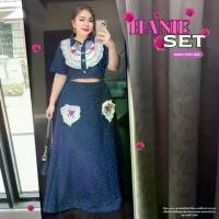 ราคา Plus size ชุดเซ็ทยีนส์ กระโปรง 2 ชิ้น งานป้ายสาวอวบ เสื้อผ้าแฟชั่นผู้หญิงอ้วน แบบสวยและน่ารัก รุ่น ฮานี่ (Y89) (1729745750960933388)