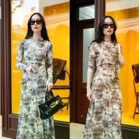 ราคา พร้อมส่ง Maxi เดรสแขนยาวพิมพ์ลาย ป้ายงาน vshop คําแนะนําการขายที่ร้อนแรงในเดือนนี้ dress clothing ผู้หญิง women เสื้อผ้า jisoo purple flower เดรสยีนส์ สั้น คอ แต่ง ปก ระบ (1731554299948534026)