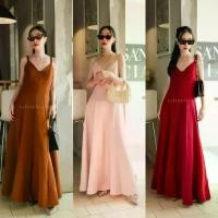 ราคา พร้อมส่ง Maxi เดรสสายเดี่ยว สายคู่ โค้งอก ป้ายงานvshop ชุด คลุม ท้อง ให้ นม bymommay เดรสผ้า แก้ว สีชมพู สีแดง ออก งาน สาว อวบ เดี่ยว ระบาย မ ိ န ္ း ခ ေ လ ဝ (1731554269499656757)