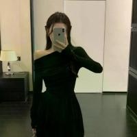 ราคา มินิเดรสเปิดไหล่ สไตล์ฝรั่งเศส แขนยาว สีดำ คอลเลคชั่นสปริง มาใหม่ เทป สวย ๆ ปาร์ตี้ afterparty เสือ ผ้า คน อ้วน ให้ นม เดรส เจ้าหญิง ชุด แฟชั่น มินิเดรส (1731498806158001848)