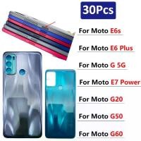 ราคา เคสฝาหลังแบตเตอรี่สำรอง, ฝาครอบตัวเรือนเกวียนหลัง, เหมาะสำหรับ Motorola Moto E6 Plus, E6S, G 5G, E7 Power, G20, G50, G60, 30 ชิ้น, ใหม่ (1729983108734748732)