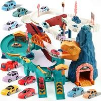 ราคา Extra Large Dinosaur Track Toy Children's Car Track Toy Adventure Car Toy Garage Toy Parking Toy Construction Toy Racing Car Full of Power Hand Wheel (1731443654093407778)