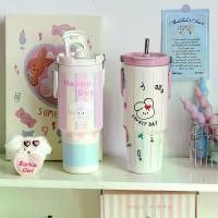 ราคา ขวดน้ำ แก้วน้ำยักษ์ ขวดน้ำเย็น กระติกน้ำร้อน ความจุขนาดใหญ่ หม้อกาแฟ ของขวัญ มีขนาด 900ml และ 500ml (1731700788772767232)