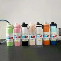 ราคา กระติกน้ำกีฬา ความจุมาก แบบพกพา เดินทาง ถ้วยน้ำในรถ สแตนเลส กาต้มน้ำอวกาศ กระติกน้ำร้อน ปี 2024 (1731362569525888885)