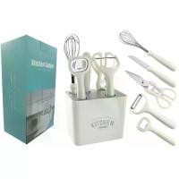 ราคา ชุดมีดปอกผลไม้ อุปกรณ์ครัว ชุด 6 ชิ้น พร้อมขาตั้งเก็บของ ที่ตักแตงโม กรรไกร มีดผลไม้ และเครื่องตีไข่ เครื่อง หยอด เมล็ด ข้าวโพด หัว ขูด มะพร้าว เครื่อง สไลด์ หมู แบบ มือ (1731483697176479340)