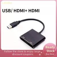 ราคา ตัวแปลง USB 3.0 เป็น HDMI, มืออาชีพ, 1080P, ตัวแปลงวิดีโอหนึ่งถึงสองตัว, ตัวแปลงแบบขยาย, วัสดุโลหะผสมอลูมิเนียม, สายเคเบิลอะแดปเตอร์ HDMI, เหมาะสำหรับโทรทัศน์ (1732061696302746453)