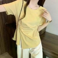 ราคา pjkshop57 tmmSummer pleated slit short sleeved t-shirt, fat mm size large20250428 turkey ที่กั้นประตู ซักผ้า กระดาษทิชชู่ เช็ดหน้า กระดาษชำระ กระดาษเช็ดหน้า ขาย ร้อน (1731291997372712927)