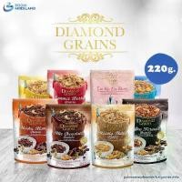 ราคา Diamond Grains Granola กราโนล่า ขนาด 220 กรัม ข้าวโอ๊ตผสมแผ่นมอลต์ ช็อกโกแลต กาแฟ ชาไทย เบอร์รี่ อาหารเช้า ซีเรียล กราโนล่า ขนมกราโนล่า ขนมคลีน ไดมอนด์เกรนส์ กราโนล่าไดมอนเกรน ได (1729787324305607468)