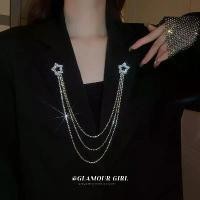 ราคา เข็มกลัดรูปหัวใจ ประดับเพชร สไตล์เกาหลี สไตล์อิน ดีไซน์หัวใจและพีช โซ่ยาว พู่ ปลอกคอ สไตล์เรโทร เข็มกลัด Rhinestone เหมาะสำหรับช่อดอกไม้ (1731171335784467329)