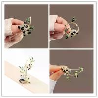 ราคา เข็มกลัดมุก สไตล์จีน ดีไซน์แพนด้าและผีเสื้อ ของขวัญที่ระลึก เข็มกลัด (1731697605571085373)