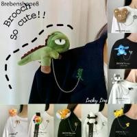 ราคา เข็มกลัด ติดเสื้อ มีตุ๊กตาน่ารัก ติดกระเป๋า เกร๋ๆ Brooch cute พร้อมสายห้อย สินค้าพร้อมส่ง (1732241054377150606)