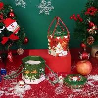 ราคา ถุงของขวัญคริสต์มาส, กล่องขนมกระดาษ, ซานตาคลอสและมนุษย์หิมะ, กล่องขนมกระดาษ, บิสกิต, บรรจุภัณฑ์เชือกแบบพกพา, ถุงของขวัญ, 1PC (1730932779086285037)