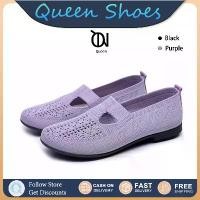 ราคา Queen ผู้หญิง Flyknit รองเท้าส้นเตี้ย รองเท้าทำงาน รองเท้า พยาบาล เพื่อ สุขภาพ (1731599274955541123)