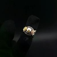 ราคา แหวนไข่มุกแท้+ตัวเรือนเงินแท้ (เลือกสีไข่มุกได้) Luxury แหวน3วง (1731220052652623679)