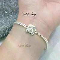 ราคา สร้อยข้อมือ พรานบุญ เงินแท้925 ลายเลส ด้านการค้า ทนทานตัวเรือน (1730775008949406651)