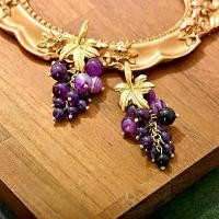 ราคา ต่างหูมุกเคลือบวินเทจ สไตล์จีนโบราณ แฮนด์เมดแบบฝรั่งเศส พร้อมใบองุ่นและลูกปัดคริสตัล ต่างหูยาว ต่างหู (1731121512159938579)