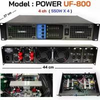 ราคา NEW เพาเวอร์เครื่องขยายเสียง POWER AMPLIFIER 4CH เครื่องขยายเสียง 2200W (4X550W)รุ่นUF-800 (1731788280488887682)