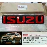 ราคา แท้ ศูนย์ ห้าง โลโก้ LOGO กระจังหน้า isuzu อีซูซุ ดีแม็ก 12-19 พื้นดำ ตัวหนังสือแดง ดีแม็คซ์ ดีแมค ดีแม็ค มิวเอ็กซ์ มิวเอ็ก dmax d-max ออนิว 1.9 blue power (1731576803049964893)