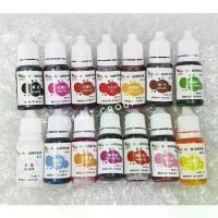 ราคา สีเจล ขวดจิ๋ว สีผสมอาหาร 10 กรัม (แพค 14 สี) ผสมครีม เครื่องดื่ม ช็อกโกแลต (1729590691255519780)