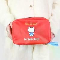 ราคา COD (พร้อมส่ง) Hello Kitty cosmetic bag กระเป๋าเครื่องสำอาง แบบแขวน ลายคิตตี้ (1731796980572849397)
