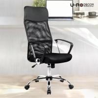 ราคา U-RO DECOR เก้าอี้สำนักงาน รุ่น SUN (ซัน) สีดำ ปรับระดับ เก้าอี้ผู้บริหารหลังตาข่าย แบบล้อเลื่อน เก้าอี้ เก้าอี้ทำงาน เก้าอี้สำนักงานออฟฟิศ เก้าอี้ผู้บริหาร office chair computer chair 124 cm. (172958