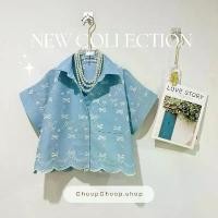 ราคา เสื้อครอปแขนสั้นเบิ้ลฉลุยีน ปักโบว์ คลุม ทวิต ผู้หญิง Clothing Women ลูกไม้ Oversize ครอป ไหม พรมลาย ทาง wrap tops honeymood เสื้อกันหนาวผู้หญิง เสื้อกันหนาวไซส์ใหญ่ เส (1731514399837227525)