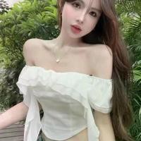 ราคา เสื้อครอปปาดไหล่ได้ ติดแมงกระพรุนด้านล่าง สวยสับแบบผู้ดี คําแนะนําผลิตภัณฑ์ใหม่ของเดือนนี้ ผู้หญิง Women Clothing เสื้อกันหนาวผู้หญิง เสื้อกันหนาวไซส์ใหญ่ เสื้อกันหนาวขนแกะผู้ห (1731386626084800553)