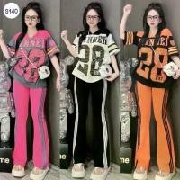 ราคา S140 ชุดเซ็ท2ชิ้น เสื้อแขนสั้นลายภาษาอังกฤษ กางเกงขายาว ขาม้า คําแนะนําการขายที่ร้อนแรงในเดือนนี้ Women Clothing ผู้หญิง กันหนาว ยู แปดริ้ว เสื้อกันหนาวผู้หญิง เสื้อกันหนาวไ (1731352921385044969)