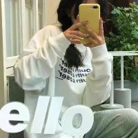 ราคา ส่งไวจากไทย TAYCEN เสื้อสเวตเตอร์ ลายตัวหนังสือ แขนยาว สไตล์เกาหลี โอเวอร์ไซซ์ สำหรับผู้หญิง Clothing Women ขนเป็ด กร้าม เสื้อกันหนาว แฟชั่น เสื้อกันหนาวผู้หญิง เสื้อกันหนาว (1731240937626372156)