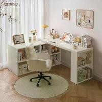 ราคา โต๊ะคอมพิวเตอร์ โต๊ะทำงาน โต๊ะทำงานเข้ามุมรูปตัว L โต๊ะเคลื่อนย้ายได้ โต๊ะDIY รุ่น 2340 (1731455127417555737)