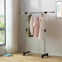 ราคา ราวตากผ้า, ยืนพื้น, ทันสมัย, ราวเดี่ยวและสองราว, ราวตากผ้า, เคลื่อนย้ายได้, วัสดุอลูมิเนียม, เหมาะสำหรับการอบแห้งเสื้อผ้าและผ้านวม, เครื่องมือที่มีประโยชน์ แขวน ผ้า อเนกประสงค์ (1731783032809620670)