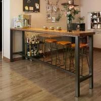 ราคา AiHome โต๊ะบาร์ โต๊ะบาร์ไม้ทรงสูง ขาเหล็กสีดำ ขาย ร้อน ที่นิยมมากที่สุด สินค้าขายดี โต๊ะ หน้าขาว 60 x 120 meja hijau โต๊ะ บาร์ มินิมอล โต๊ะ บาร์ ร้านกาแฟ ชุด โต๊ะ ร้า (1731522285389711131)