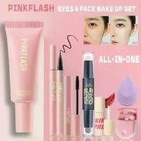 ราคา ชุดรองพื้นหน้า ปกปิดเต็ม 7 ชิ้น สีชมพู ฟลัช สูตรแมท บีบีครีม กันน้ำ อายไลเนอร์ มาสคาร่าติดทน พร้อมแท่งคอนทัวร์ ลิปสติกกำมะหยี่เนื้อแมท และเครื่องมือแต่งหน้า 2 ชิ้น คุ้มสุดๆ (1730451425944439661)