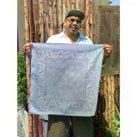 ราคา ผ้าพันคอ ผ้าโพกหัวชาย ผ้าเช็ดหน้าผืนใหญ่ ผ้าพันคอ 70x70 cm. Hip hop ganster scarf (1732265322064677486)